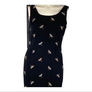 Vestido Embroidered dragonfly Rayon dress Sz 5/6
